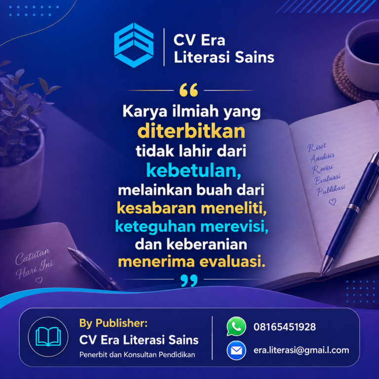 Karya llmiah yang Diterbitkan Tidak lahir dari Kebetulan